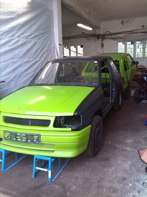 Alte front am neuen corsa